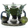 Peacock Trio Oil Warmer